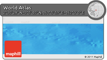 Physical Panoramic Map of the Area around 2° 48' 4" N, 161° 34' 29" E