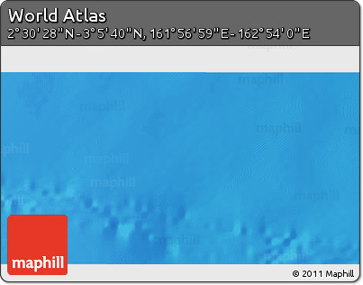 Physical 3D Map of the Area around 2° 48' 4" N, 162° 25' 30" E