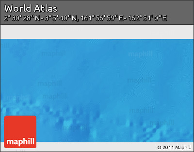 Shaded Relief 3D Map of the Area around 2° 48' 4" N, 162° 25' 30" E