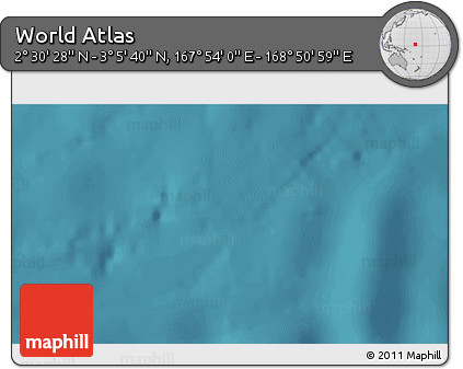 Satellite 3D Map of the Area around 2° 48' 4" N, 168° 22' 30" E