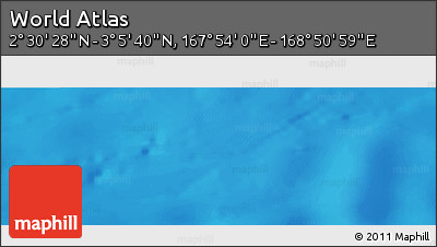 Physical Panoramic Map of the Area around 2° 48' 4" N, 168° 22' 30" E