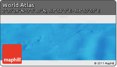Physical Panoramic Map of the Area around 2° 48' 4" N, 168° 22' 30" E