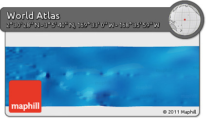Physical Panoramic Map of the Area around 2° 48' 4" N, 169° 4' 29" W