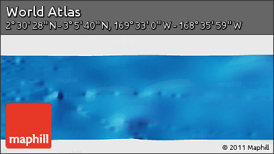 Physical Panoramic Map of the Area around 2° 48' 4" N, 169° 4' 29" W