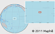 Gray Location Map of the area around 2° 48' 4" N, 169° 55' 30" W
