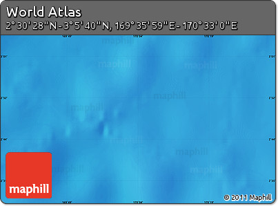 Physical Map of the Area around 2° 48' 4" N, 170° 4' 29" E