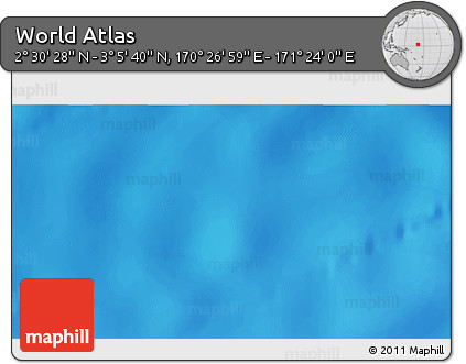 Physical 3D Map of the Area around 2° 48' 4" N, 170° 55' 30" E