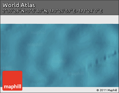 Satellite 3D Map of the Area around 2° 48' 4" N, 170° 55' 30" E