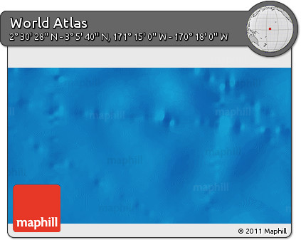 Physical 3D Map of the Area around 2° 48' 4" N, 170° 46' 30" W