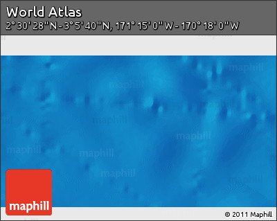 Physical 3D Map of the Area around 2° 48' 4" N, 170° 46' 30" W