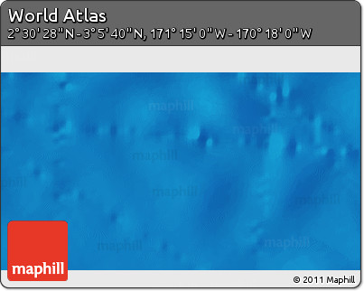 Physical 3D Map of the Area around 2° 48' 4" N, 170° 46' 30" W