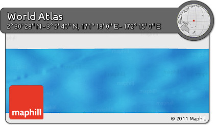 Physical Panoramic Map of the Area around 2° 48' 4" N, 171° 46' 30" E