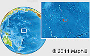 Physical Location Map of the area around 2° 48' 4" N, 172° 28' 29" W