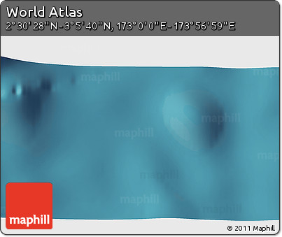 Satellite 3D Map of the Area around 2° 48' 4" N, 173° 28' 29" E
