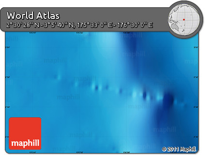 Physical Map of the Area around 2° 48' 4" N, 176° 1' 30" E