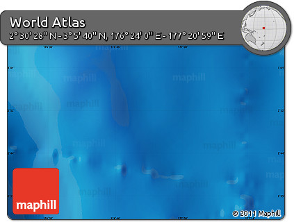 Physical Map of the Area around 2° 48' 4" N, 176° 52' 30" E