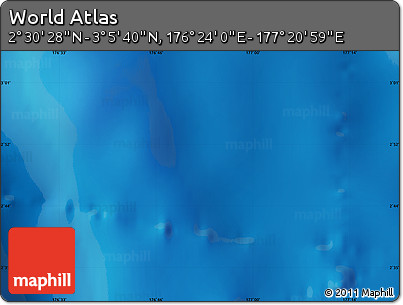 Physical Map of the Area around 2° 48' 4" N, 176° 52' 30" E