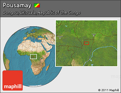 Satellite Location Map of Pousamay
