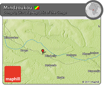 Physical 3D Map of Mindzoukou