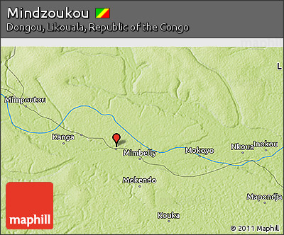 Physical 3D Map of Mindzoukou