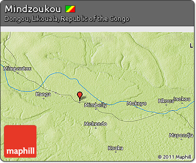 Physical 3D Map of Mindzoukou