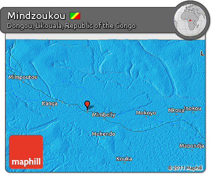 Political 3D Map of Mindzoukou