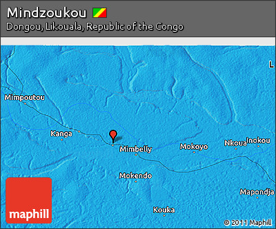 Political 3D Map of Mindzoukou