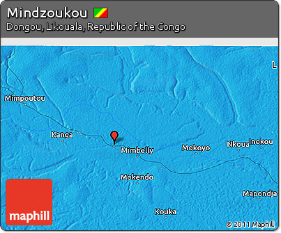 Political 3D Map of Mindzoukou
