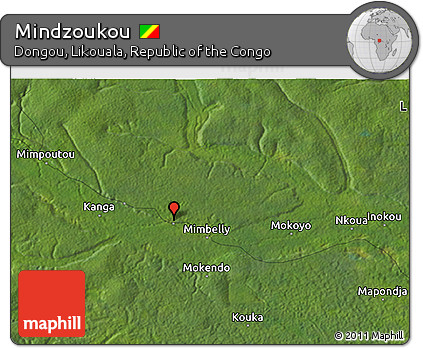 Satellite 3D Map of Mindzoukou