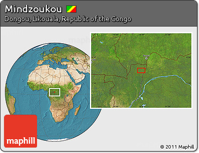 Satellite Location Map of Mindzoukou