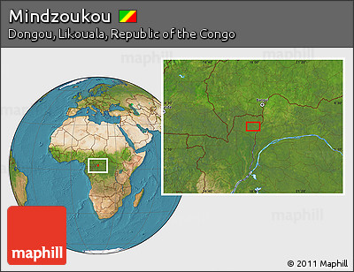 Satellite Location Map of Mindzoukou