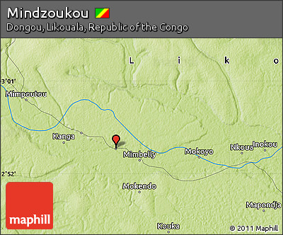 Physical Map of Mindzoukou