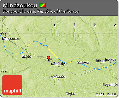 Physical Map of Mindzoukou