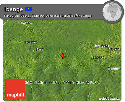 Satellite 3D Map of Ibenge