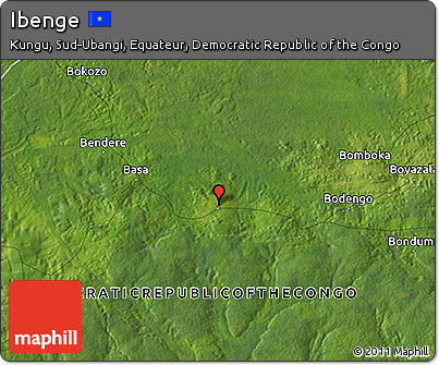 Satellite 3D Map of Ibenge