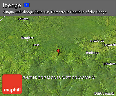 Satellite 3D Map of Ibenge