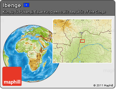 Physical Location Map of Ibenge