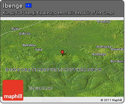 Satellite Panoramic Map of Ibenge