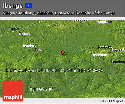 Satellite Panoramic Map of Ibenge