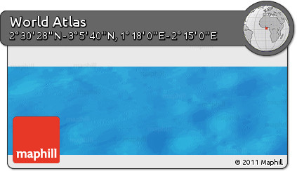 Physical Panoramic Map of the Area around 2° 48' 4" N, 1° 46' 29" E