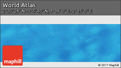 Physical Panoramic Map of the Area around 2° 48' 4" N, 1° 46' 29" E