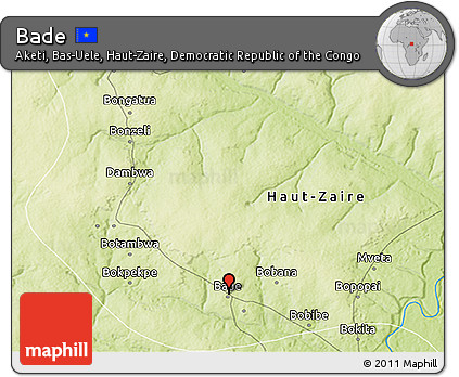 Physical 3D Map of Bade