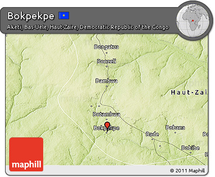 Physical 3D Map of Bokpekpe