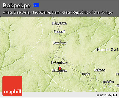 Physical 3D Map of Bokpekpe