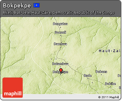 Physical 3D Map of Bokpekpe