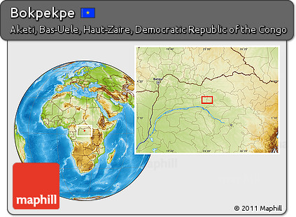 Physical Location Map of Bokpekpe