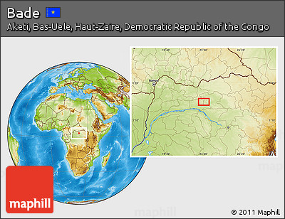 Physical Location Map of Bade