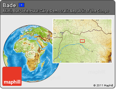 Physical Location Map of Bade