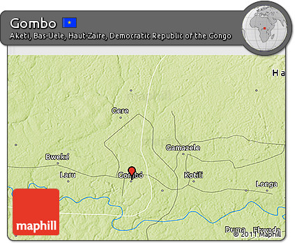 Physical 3D Map of Gombo