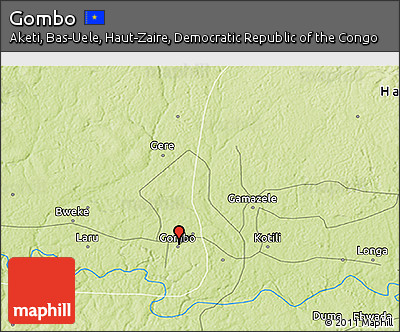 Physical 3D Map of Gombo